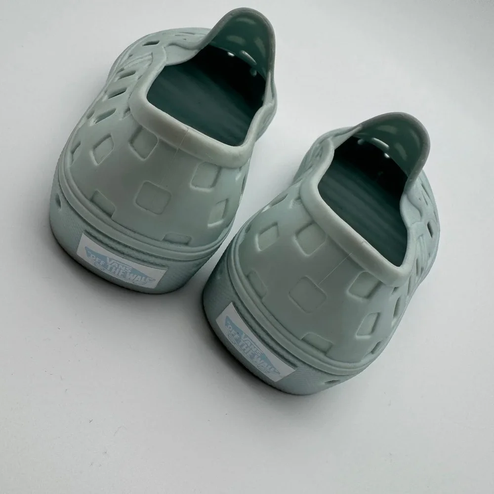 Vans Trek Slip-On Cool Blue Water Shoes Checkerboard Youth 4